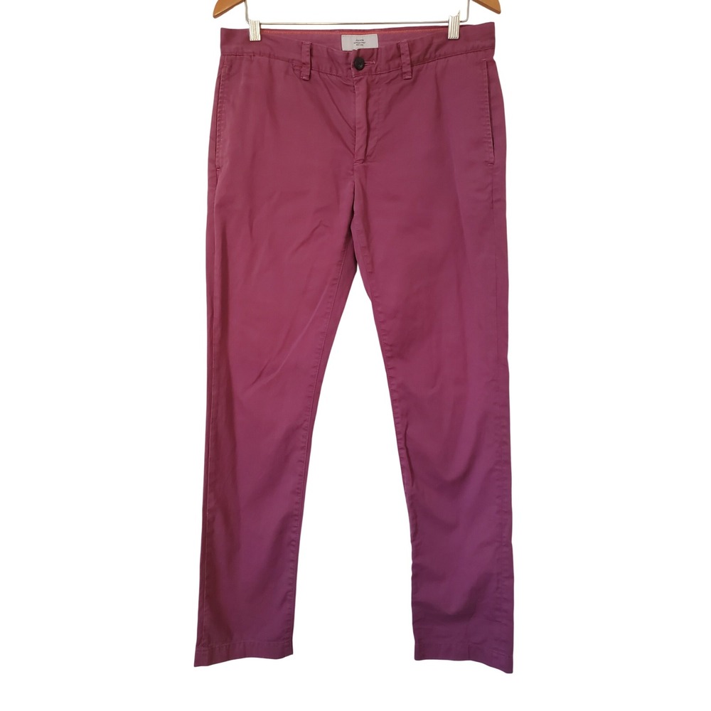 Jack‎ Spade Bleeker Street Maeve Chino Pants Mens Size32 Flat Front 100% Cotton